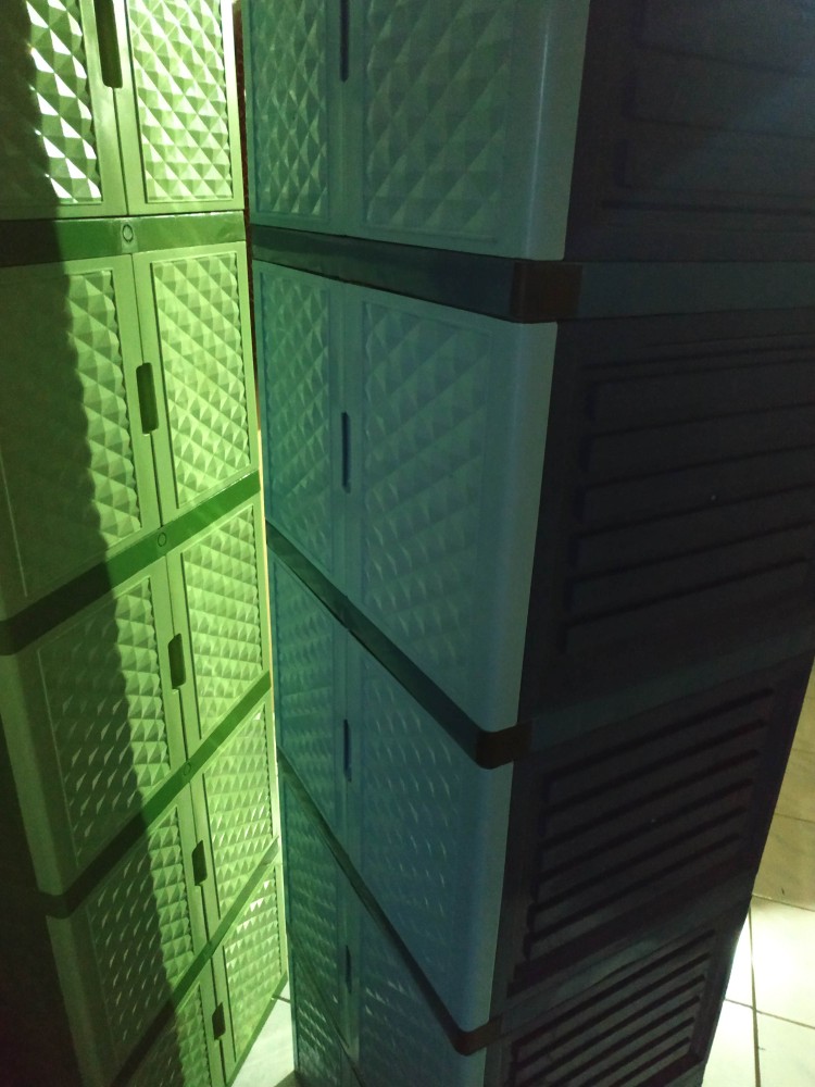 Lemari Plastik Mini Anyam / Diamond/jp/multi  Susun 5