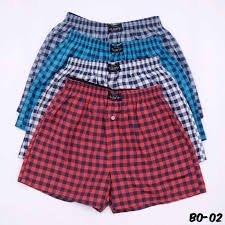 [ Dapat 4 pcs ] CELANA BOXER PENDEK HARIAN, BAHAN KATUN JEPANG / ADEM / LEMBUT /  WARNA MOTIF RANDOM