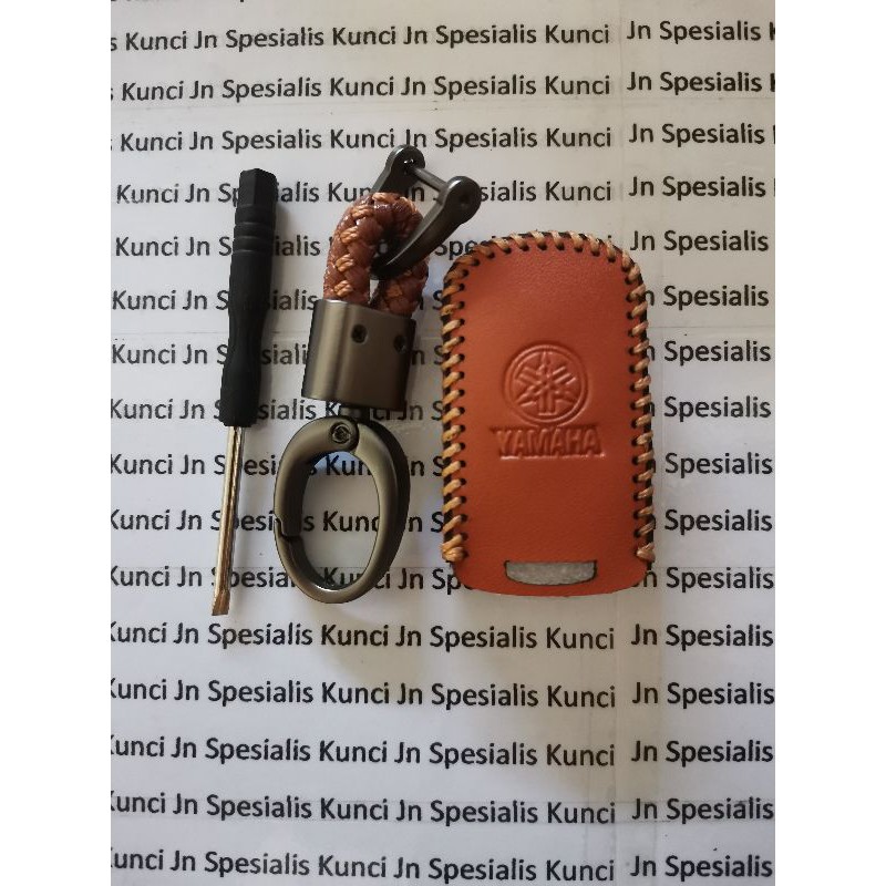 leather key case keychain sarung kulit import remote yamaha x max, Lexi, free goo