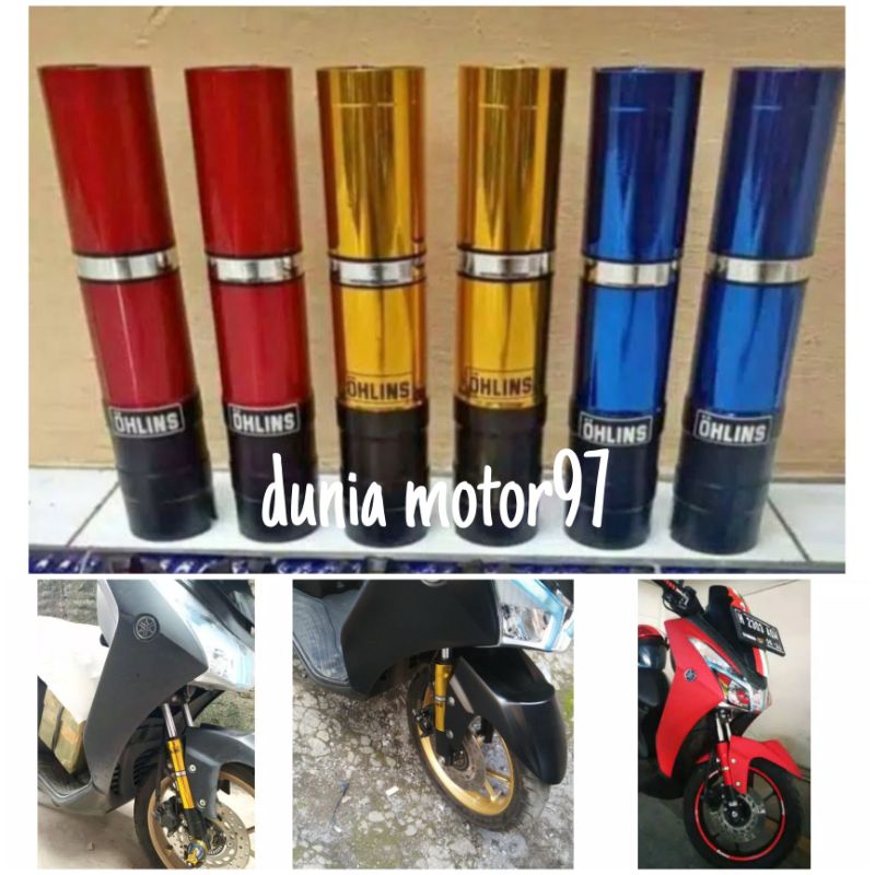 cover shock yamaha lexi, pengaman shock depan lexi