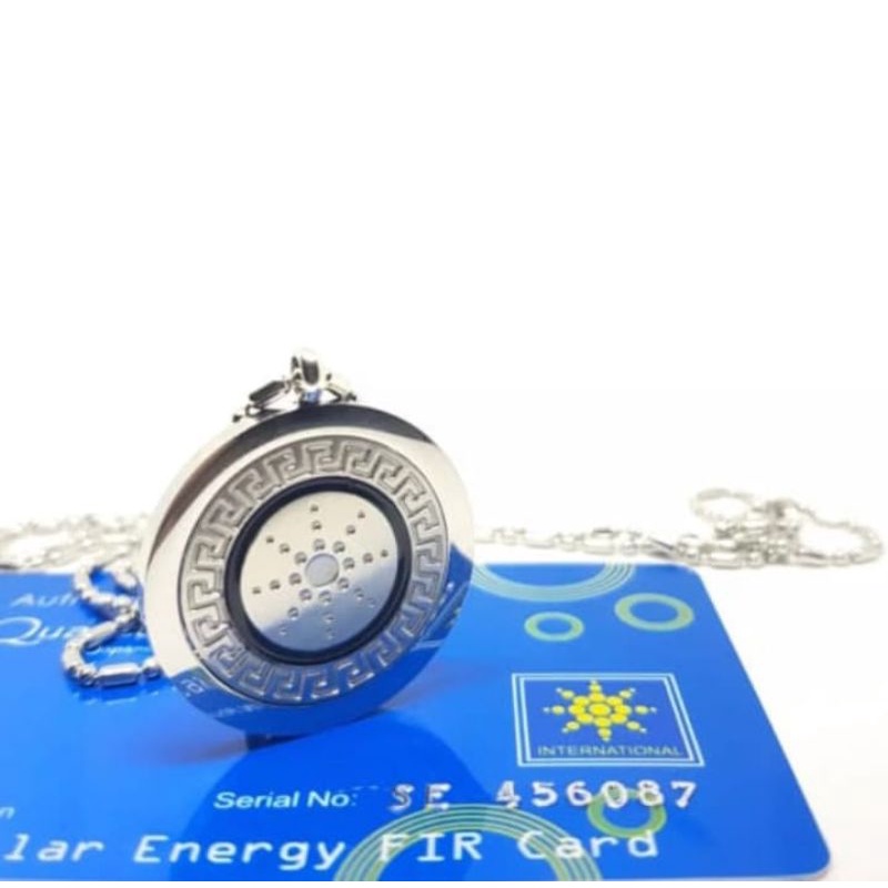 Kalung Kesehatan Terapi Asli - Quantum pendant asli - kalung kesehatan bio energi - kalung kesehatan liontin safir silver