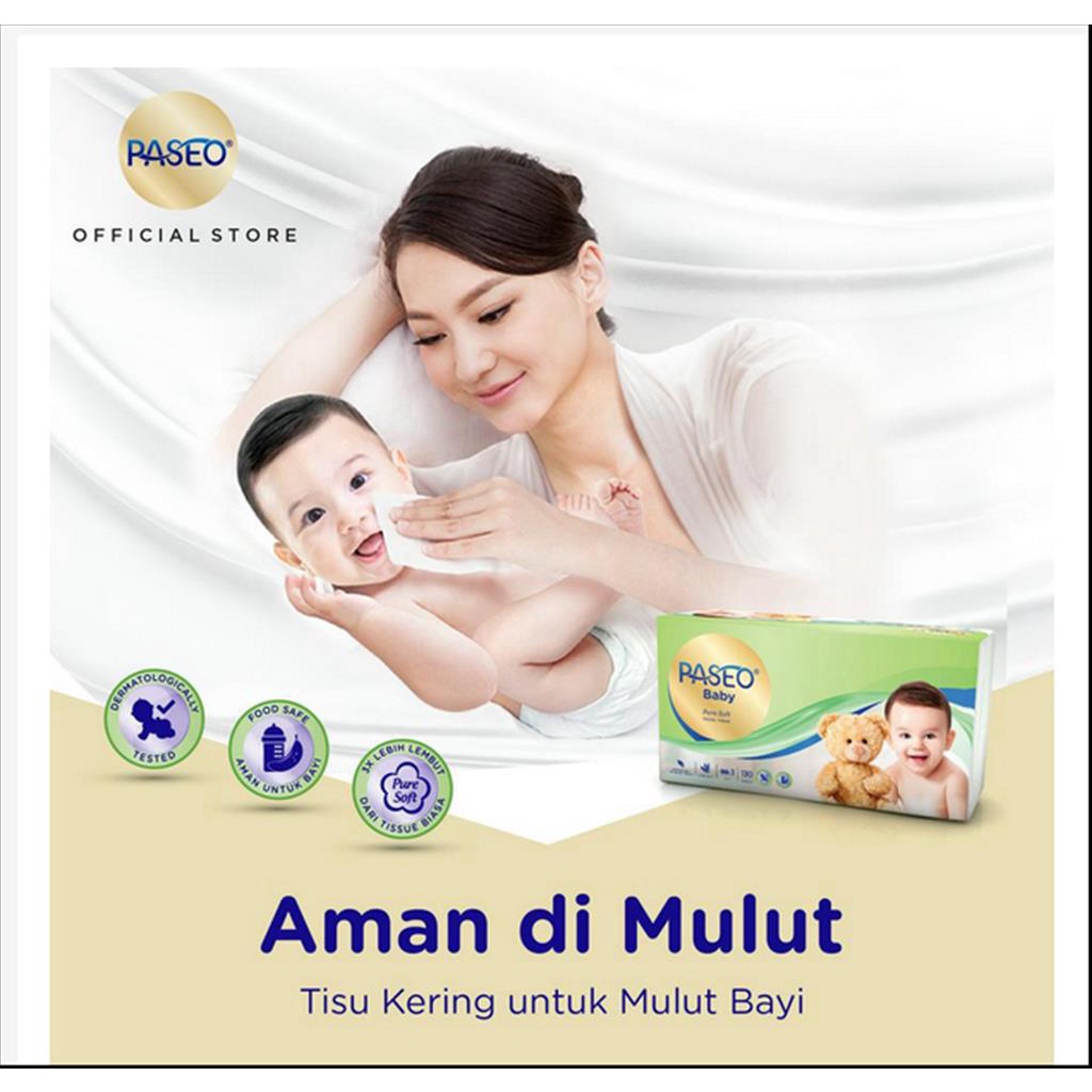 PASEO TRAVEL PACK 50SHEET 2PLY 3PLY BABY TISU BAYI TISSUE 50SHEET