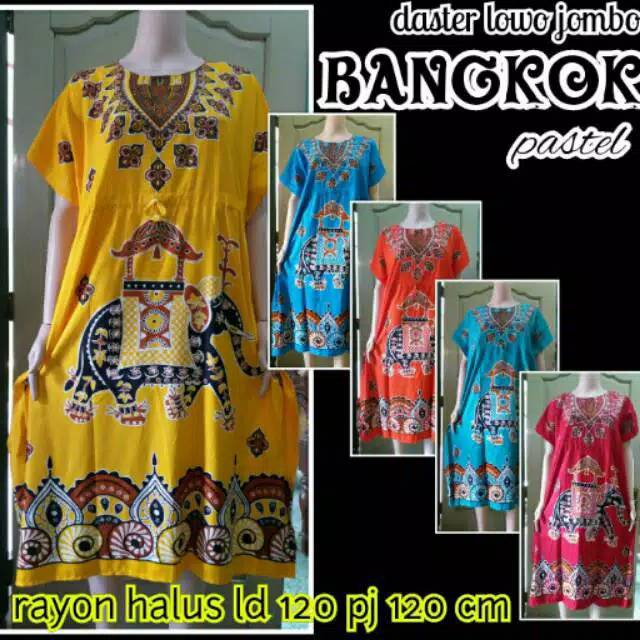 Daster jumbo lowo bangkok  grosir  baju  tidur murah wanita  