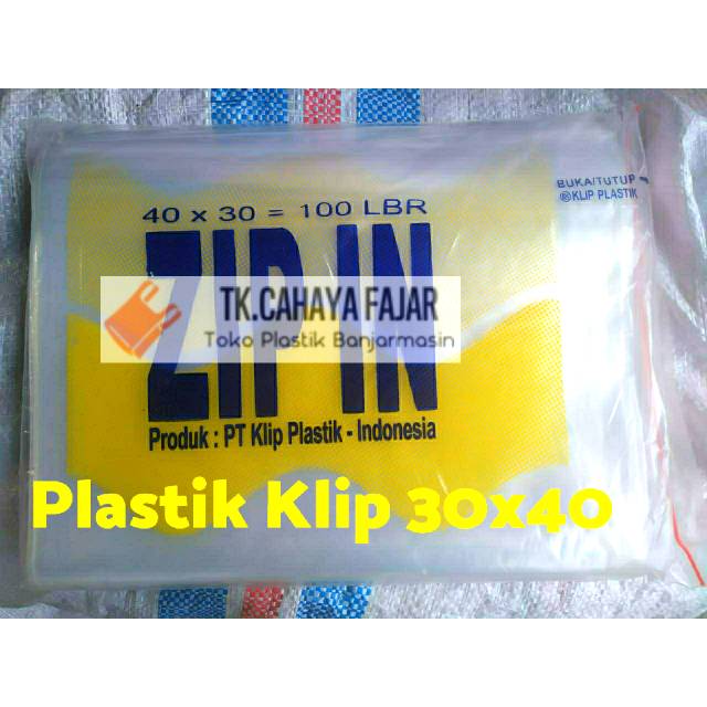 Plastik Klip 30x40 Besar (Plastik Sepatu/Baju)