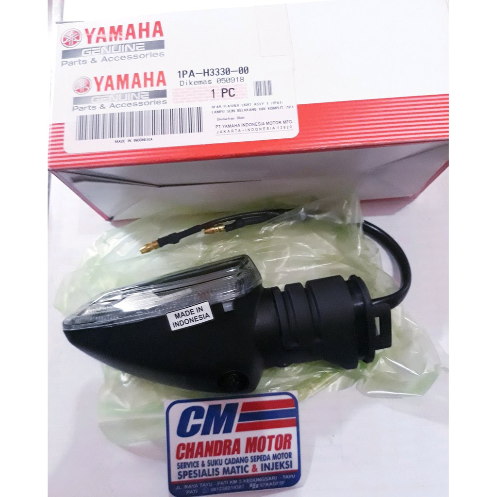 SPAREPART LAMPU RETING LAMPU SEIN VIXION NEW BELAKANG KIRI KOMPLIT  1PA-H3330-00 ASLI YAMAHA