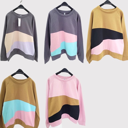 UNIQLO Sweater Wanita Colorblock Sweatshirt