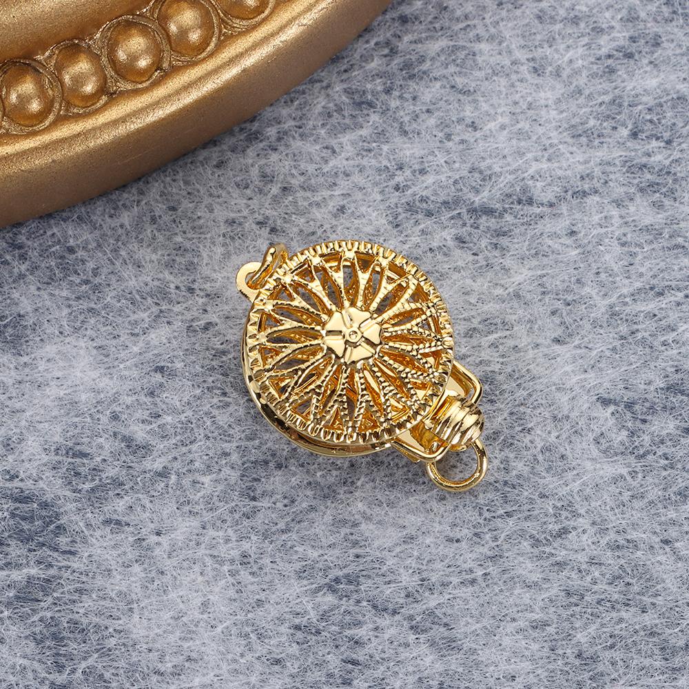 Jepit Kalung Lapis Nanas Mudah Digunakan Perhiasan Temuan DIY Warna Emas Banyak Gelang Kunci Konektor