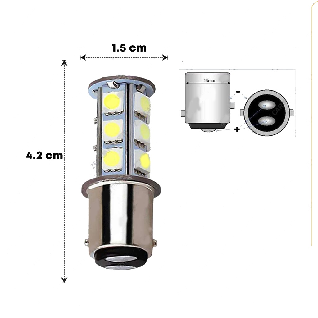 [BISA COD] Lampu Rem Strobo Lampu Belakang Motor Mobil Kedip Lampu Strobo 12 Volt Kedip 2 Kaki 18 Led