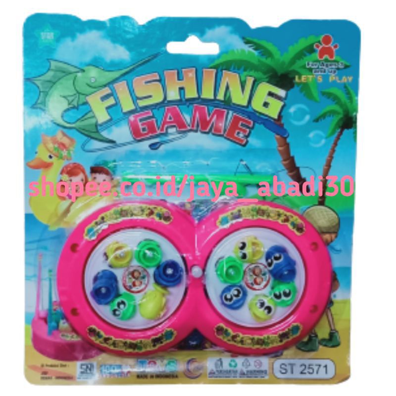 ST 2571 - Mainan Pancing Maghnet Ikan Putar 2 Kolam / Fishing Rotate Magnet ST2571