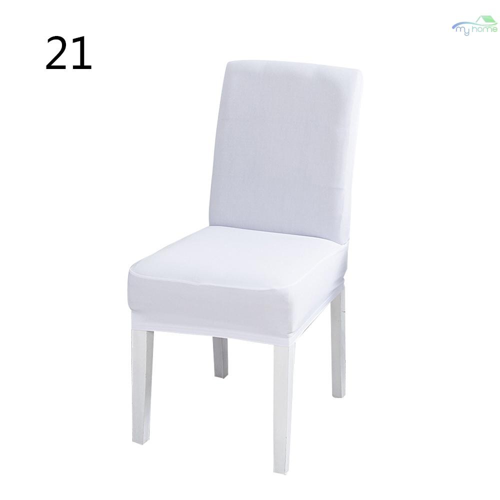 MHCODUniversal Removable Washable Elastic Cloth Stretch Chair Cover Slipcover 21 Colors Available Home Dining Room Hotel Wedding Banquet Party Decorations Shopee Indonesia