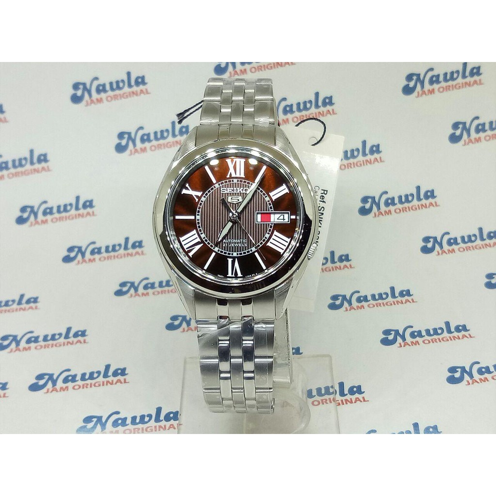 Seiko 5 SNKL33K1 Automatic Brown Dial - Jam Tangan Pria SNKL33