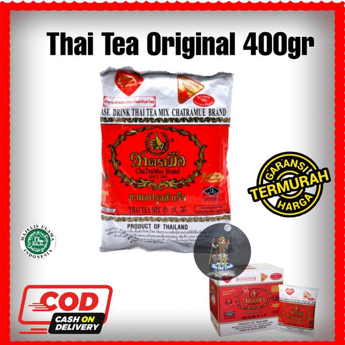 

[ COD ] thai tea chatramue Original 400gr CUCI GUDANG Kode 1328