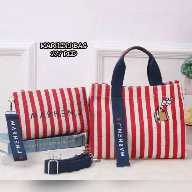 Tas marhen j rico stripe merah