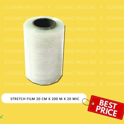❈ Stretch Film / Wrapping 20 cm x 200 m x 20 mikron - Rol, 20 cm ✶