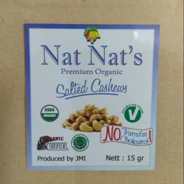 

Nat-Nat's Cashew Snacks - Salted @15gr