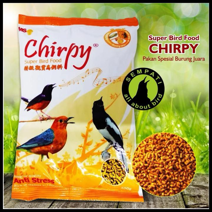 Jual Terlaris Pakan Burung Kacer Murai Anis Chirpy 3 In 1 Formula Superior Ja18 | Shopee Indonesia