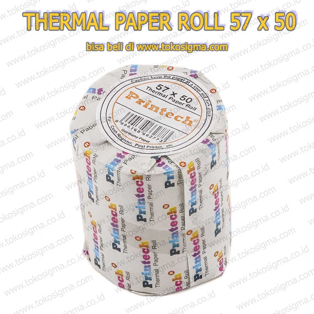 2 PCS THERMAL PAPER 57x50 GERMANY PAPER FAX PRINTECH KERTAS PRINT STRUK 57 X 50