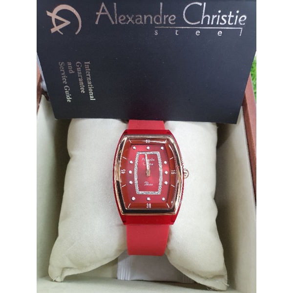 alexandre christie 2847lh red wanita ring rosegold