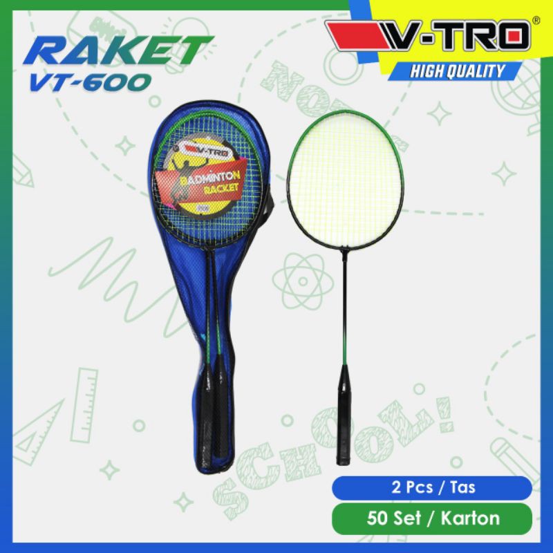 Raket Batminton Bulutangkis Set 2Pcs