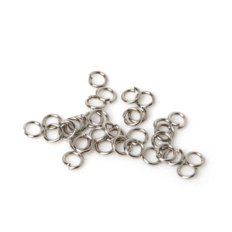 Jump Ring Bulat Emas dan Nikel Ring O DIY Bahan Craft