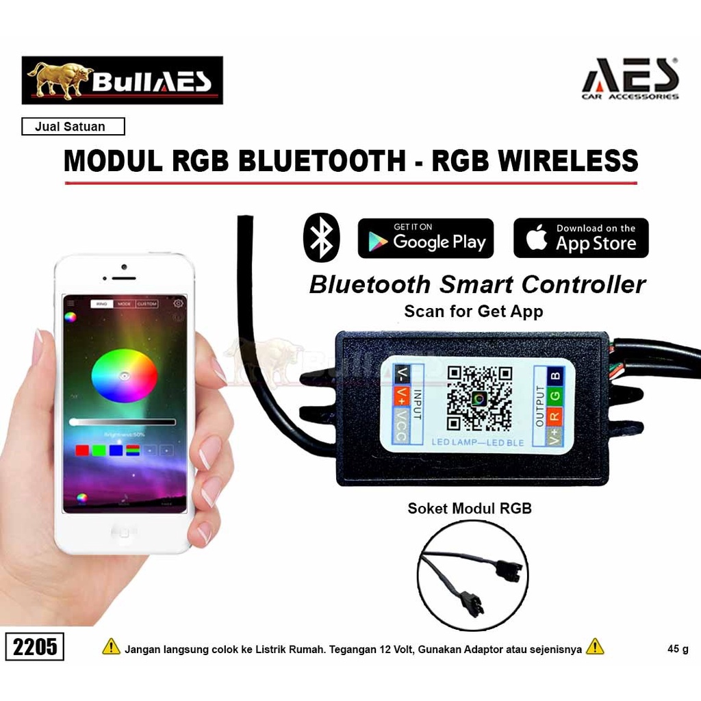 Modul Rgb BLUETOOTH LED CONTEOLLER APP MOBILE WIRELESS