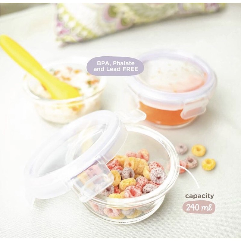 [READY] Little Dimple Baby Food Container 130ml / 160ml / 240ml