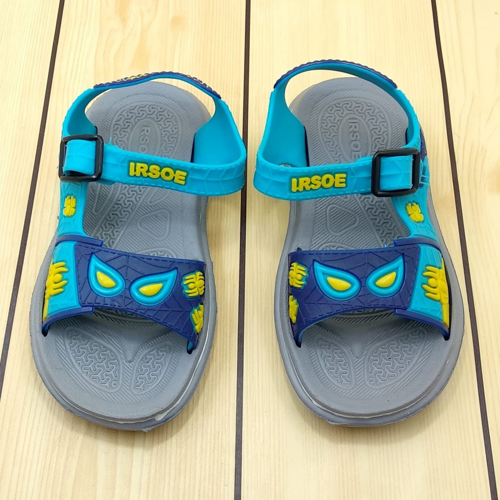 Sandal Anak Laki Usia 2 3 4 5 Tahun Tali Karet - Sendal Anak Cowok Motif Size 25 - 30 Karet Anti Licin