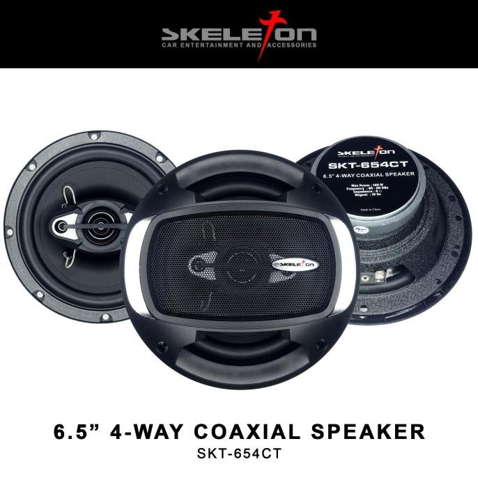 Skeleton Speaker Coaxial - 6.5 - SKT 654CT - Hitam