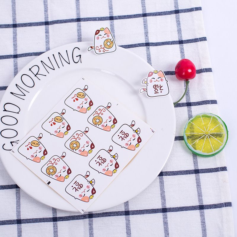 STICKER IMLEK LUCKY CAT UNYU 9 STICKER