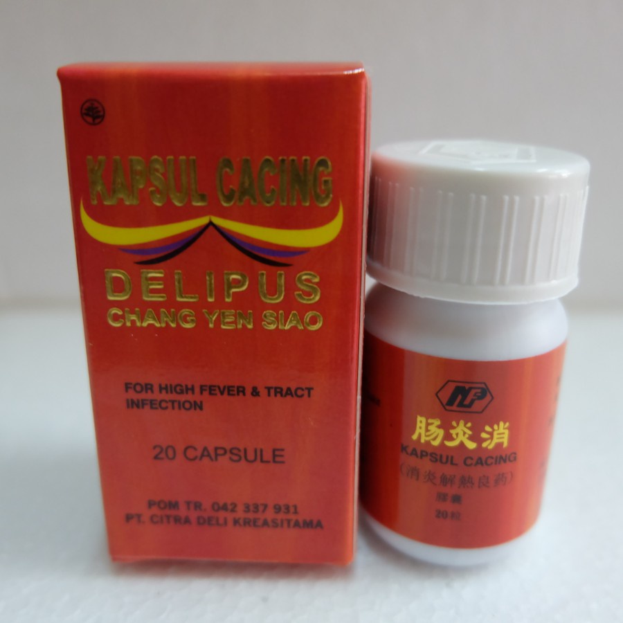 DELIPUS ( kecil ) Chang Yen Siao Obat Tipes Demam Ekstrak Cacing 20s - Obat Cina ZONADEALZ_TOKOOBAT