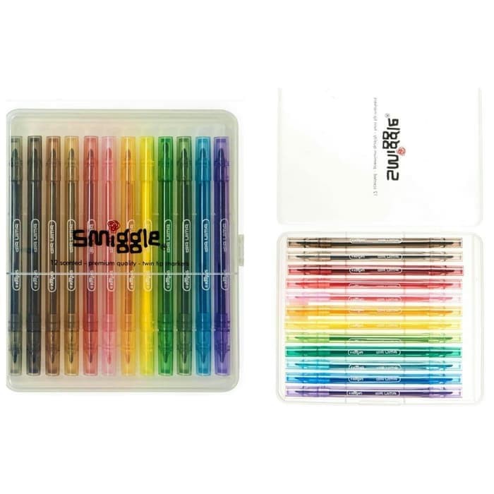 

READY SMIGGLE SCENTED TWIN TIP MARKER PACK X12 - SPIDOL DOUBLE