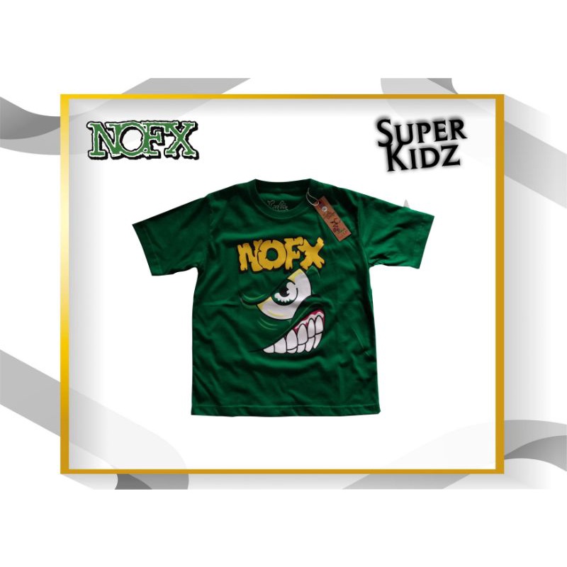 Kaos Band Anak NOFX (Hijau Lumut)