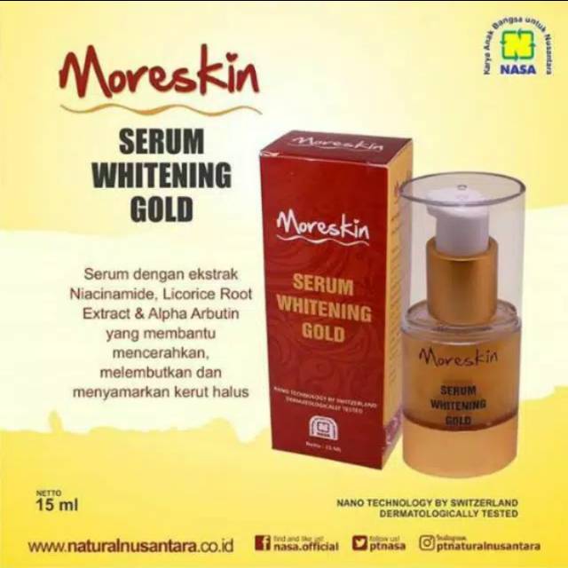 Serum Gold Moreskin Nasa,penghilang kerutan dan flek hitam