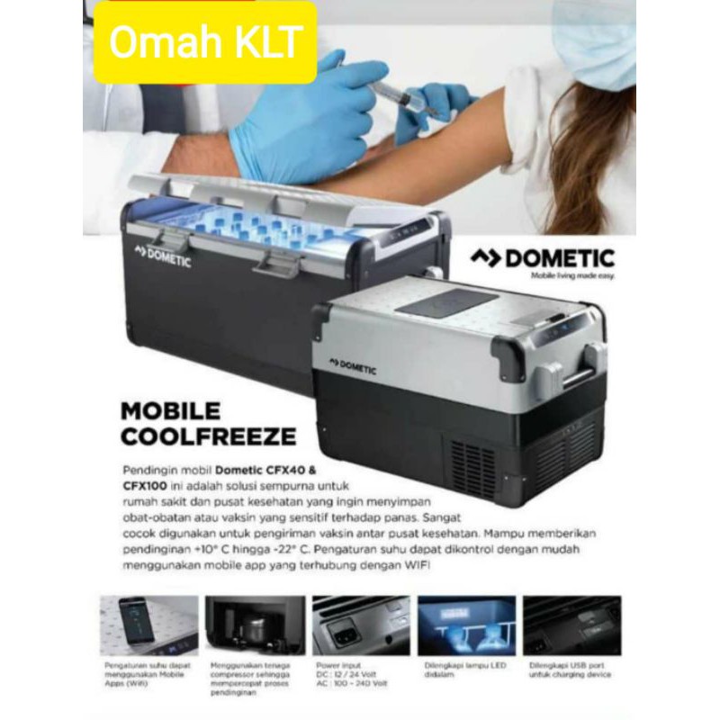 dometic mobile cool freeze kulkas mobil car cooler box cfx 40
