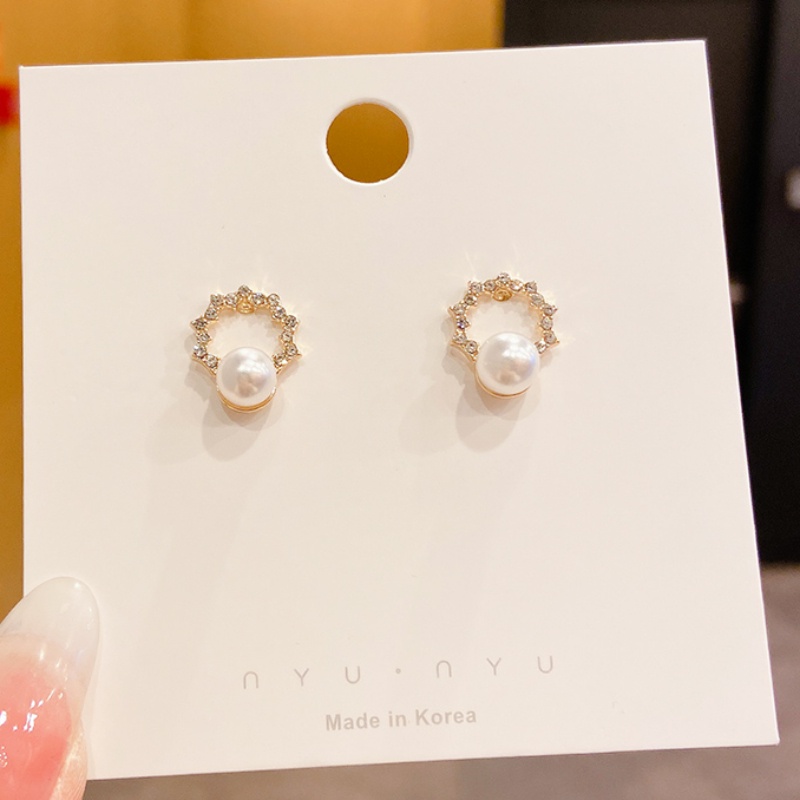 Anting Stud Gaya Retro Perancis Untuk Wanita