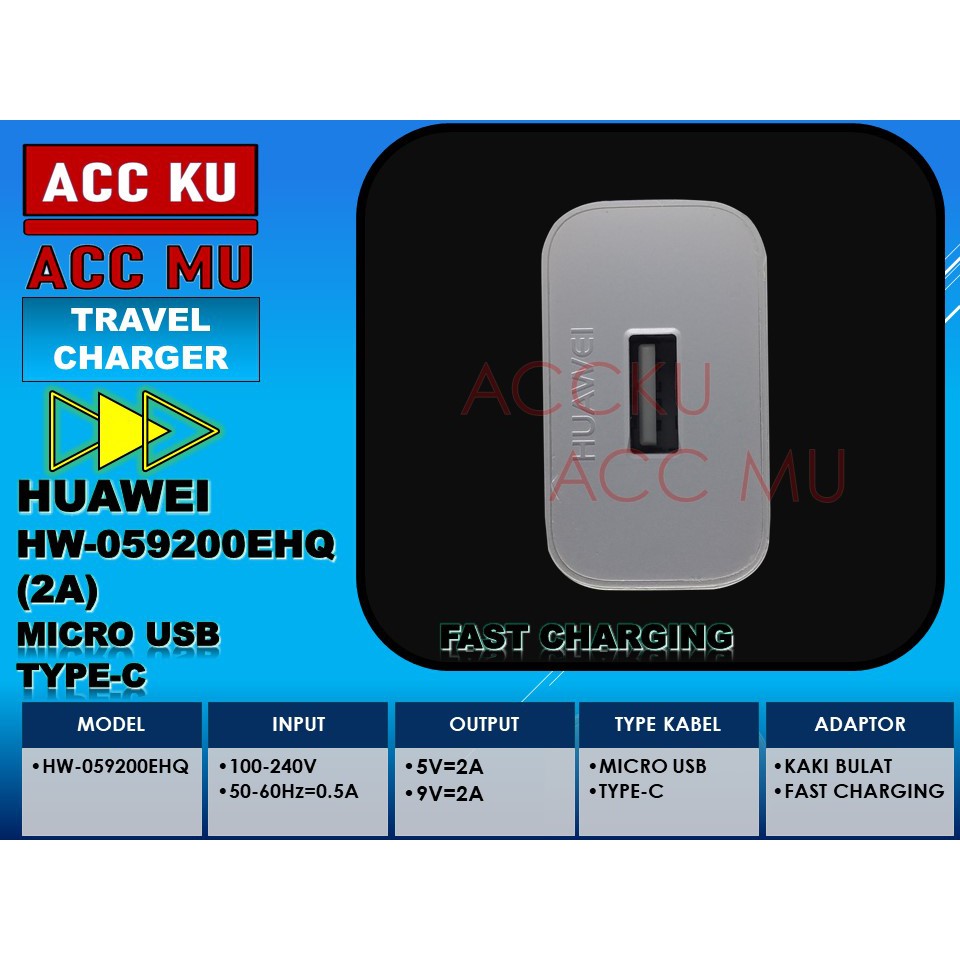 Charger huawei 2a charger huawei 2a charger huawei fast charging original oem HW-059200EHQ ori