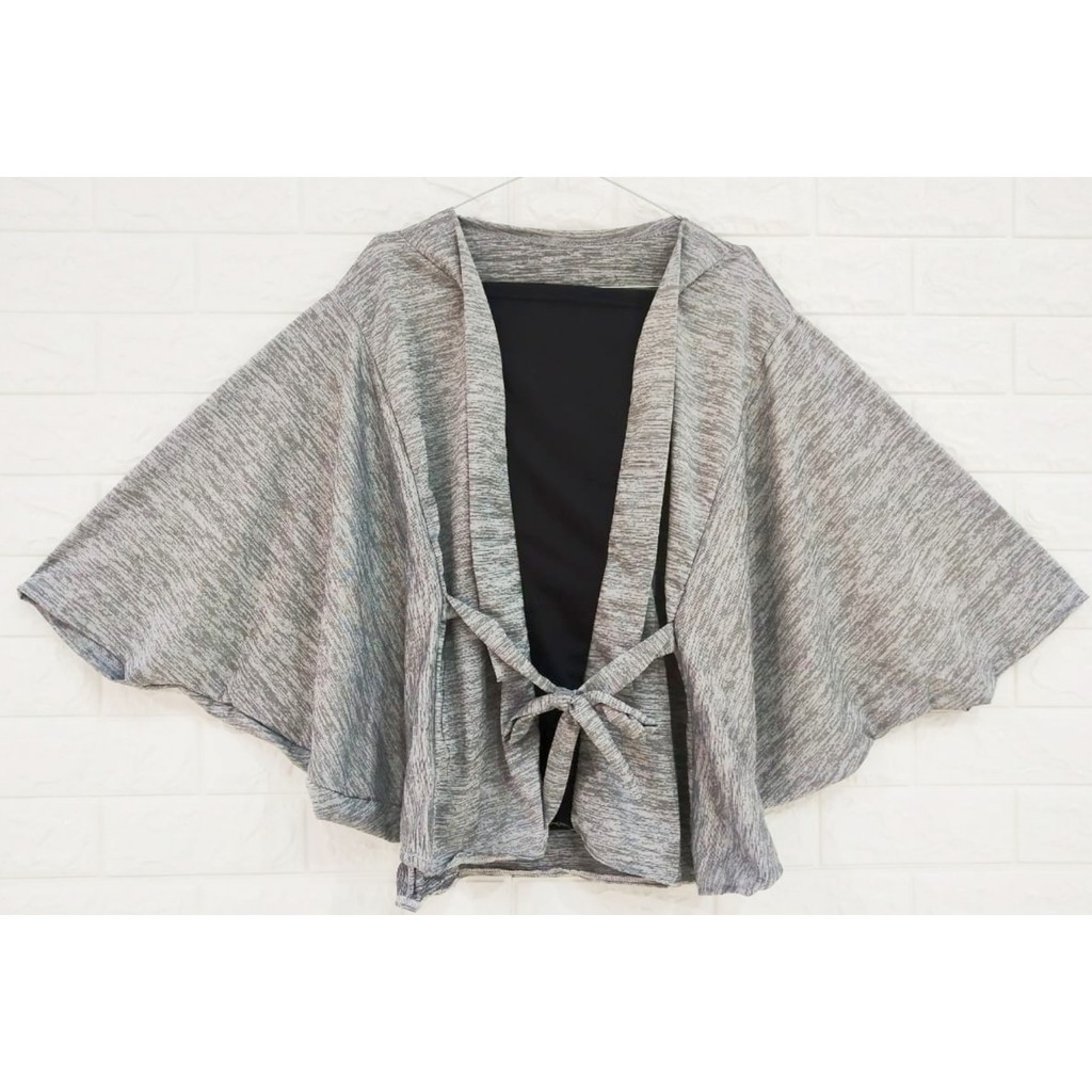ATASAN CARDIGAN BATWING MOTIF 2IN1 JUMBO BAJU WANITA GL FASHION