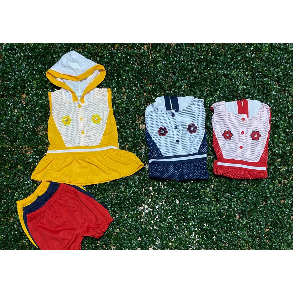 baju bayi dress motif lucu hodie setelan 3-18bulan