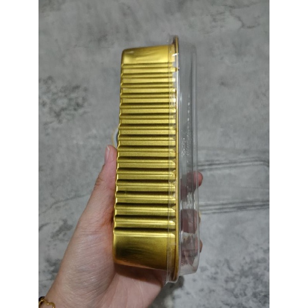 CUP FOIL GOLD -+ TUTUP  PERSEGI PANJANG ISI 5 PCS