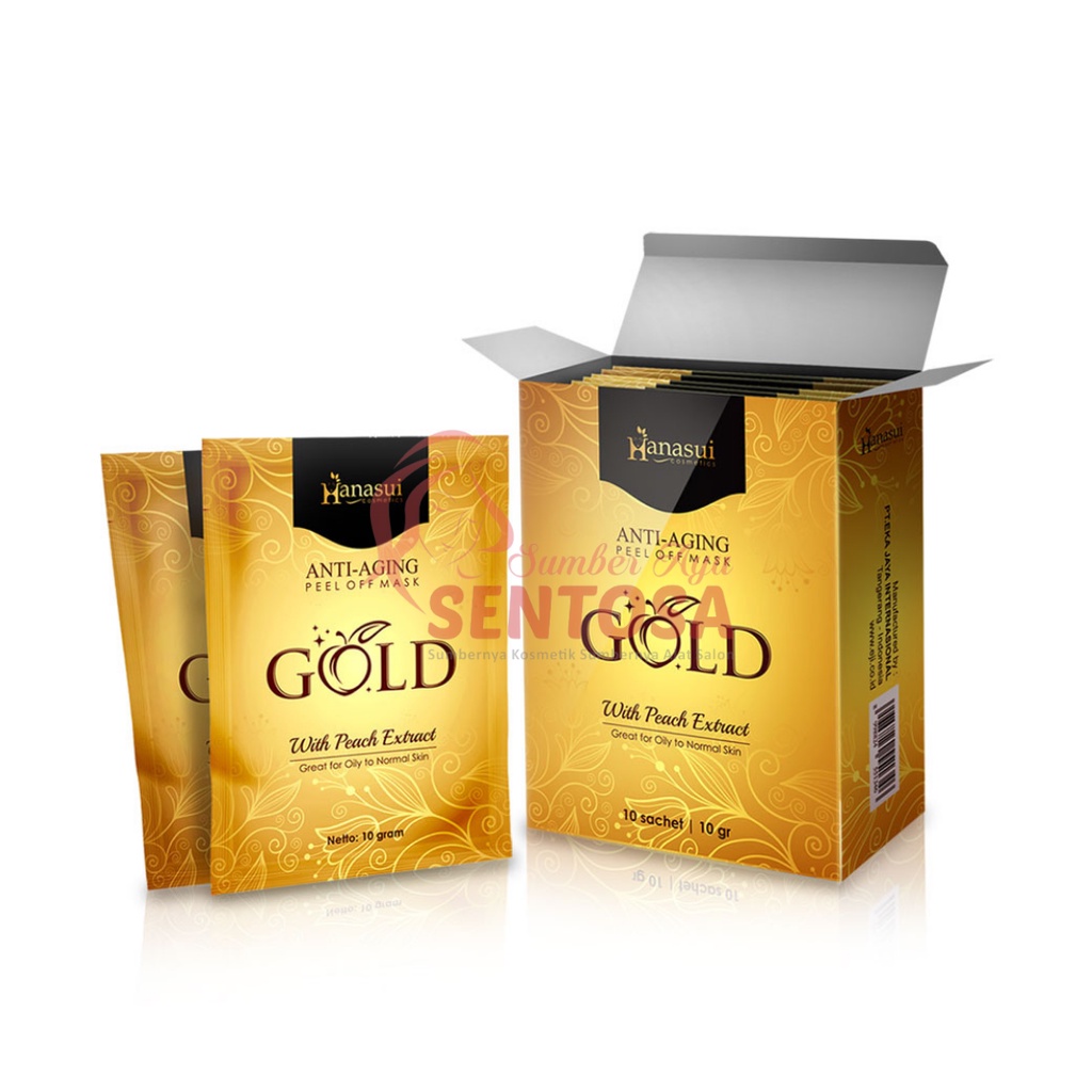 HANASUI ANTI-AGING PEEL OFF MASK GOLD (BOX)