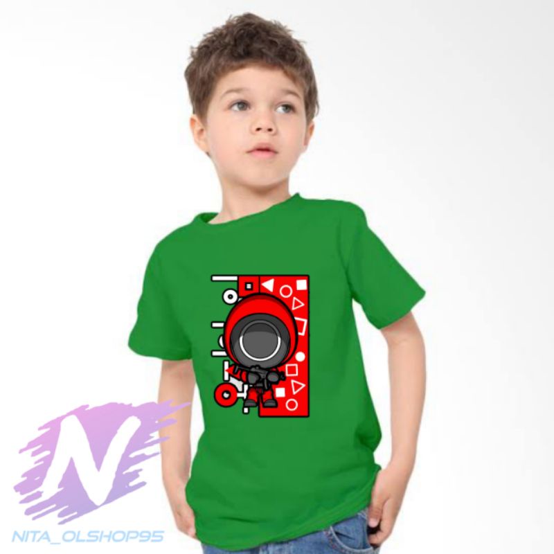 kaos anak squid game baju squid game terbaru