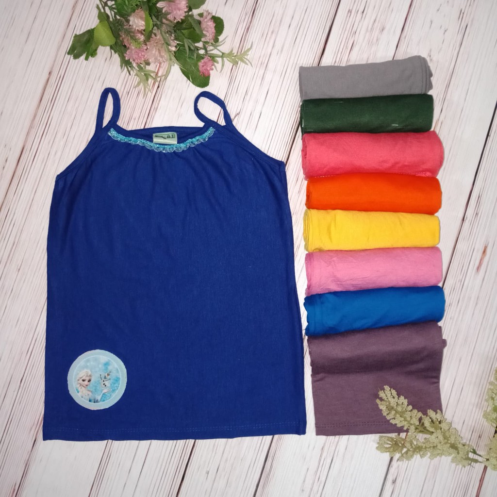 Tanktop / Singlet / Kaos dalam Anak Perempuan / Pakaian dalam anak Perempuan / Kaos Kutang anak