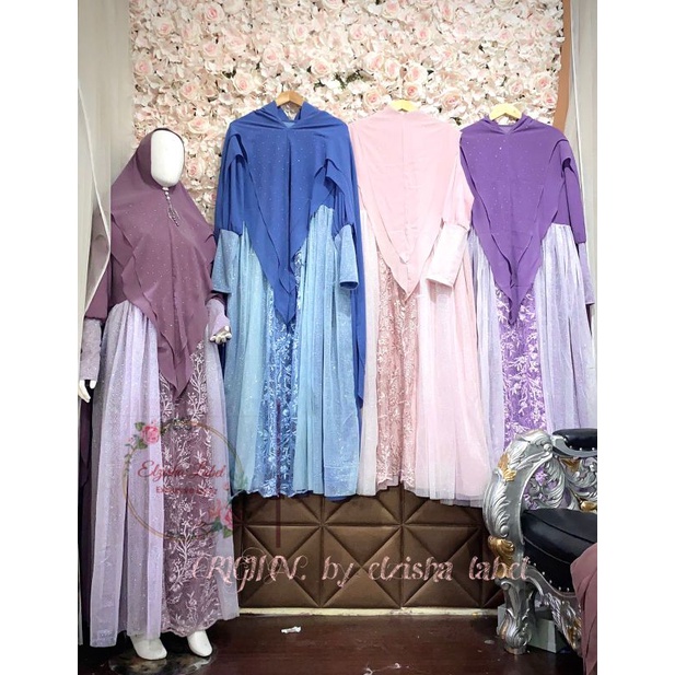 Kamela syari tile dg brokat cantik kualitas butik