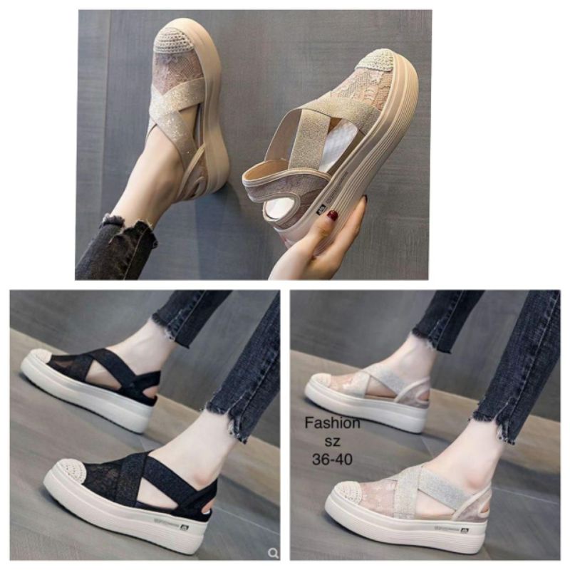 Fashion Wedges swpatu slip on