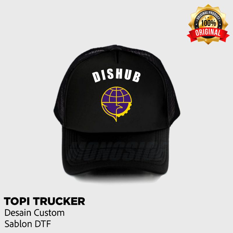 TOPI TRUCKER DISHUB TERBARU Sablon DTF Topi custom