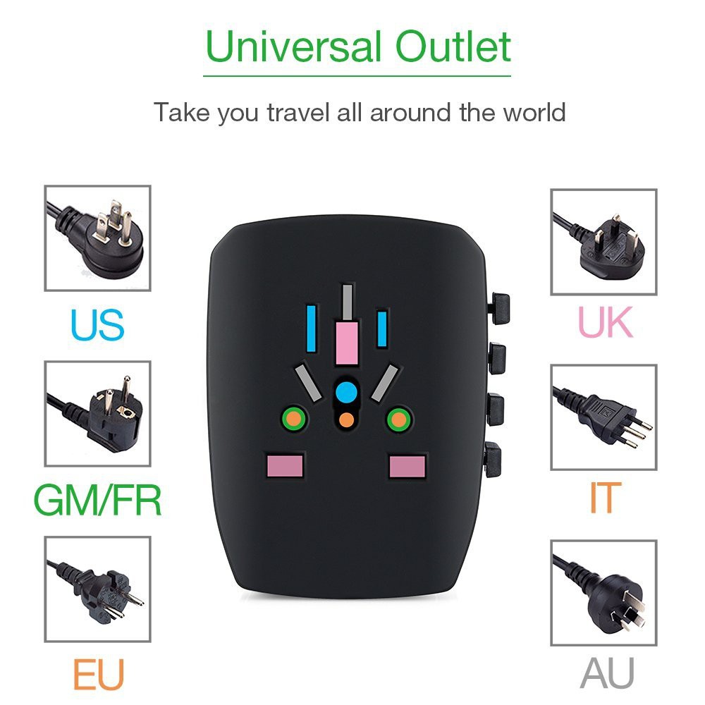 Universal Travel Adapter BST-631 - 4 Smart USB Charging Port 5A