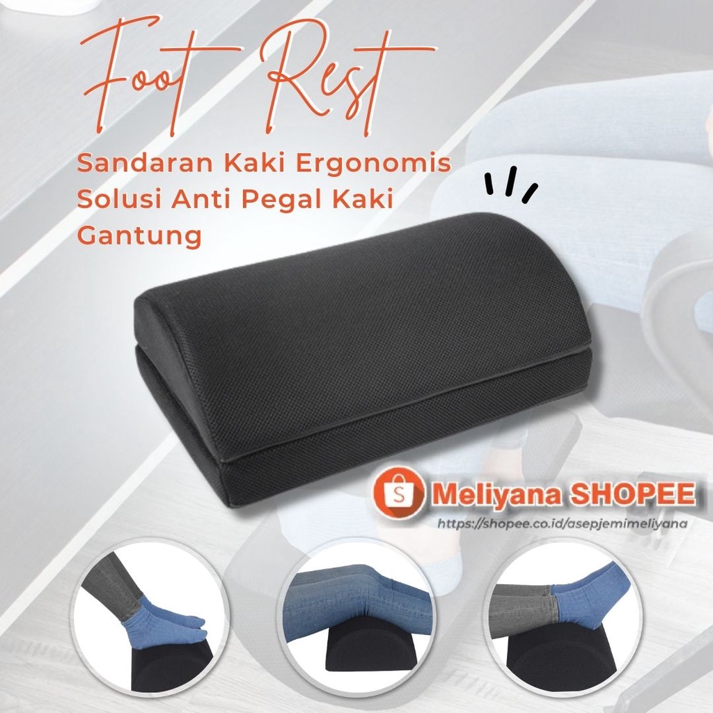 Pijakan Kaki foot rest Bantal Kaki Anti Pegal Bawah Meja Kerja Kantor Original