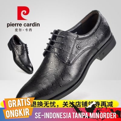 Sepatu Pria Import Kasual Pierre Cardin Original Kulit Sepatu Pria Bisnis Formal Pria Korea Sepatu K