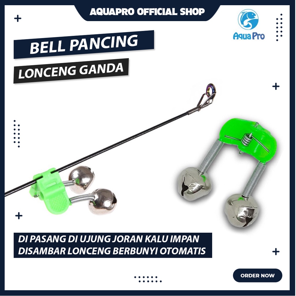 Aquapro Bel Joran Kerincingan Jepit dengan Drat Loceng Double Terlaris