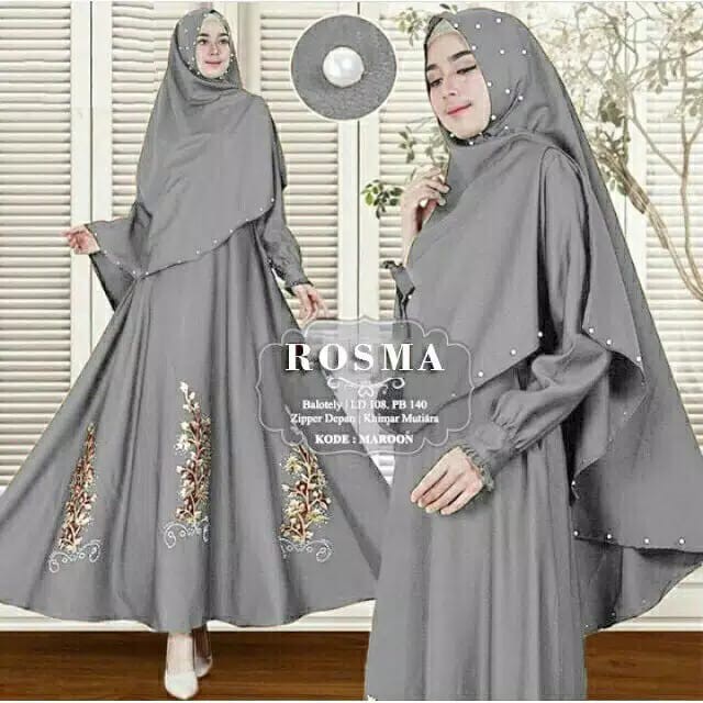 VGN ROSMA SYAR'I / MAXI ROSMA / GAMIS WANITA MUSLIM / GAMIS WANITA / GAMIS TERTREND / BEST SELLER